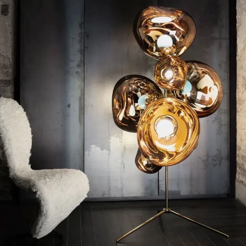 Melt Stand Chandelier Gold - Tom Dixon w Mesmetric