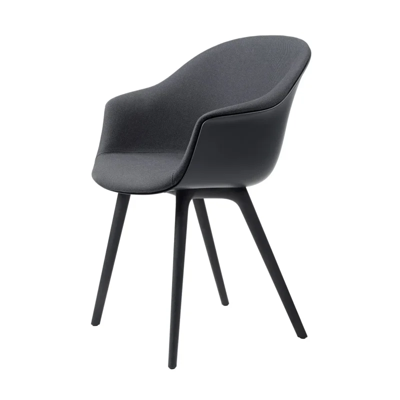 Bat dining plastic base front upholstered – Gubi.dk at Mesmetric