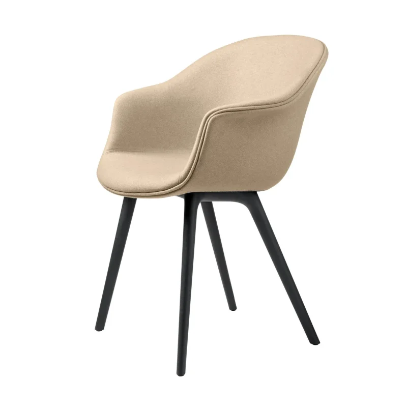 Bat dining plastic base upholstered – Gubi.dk at Mesmetric