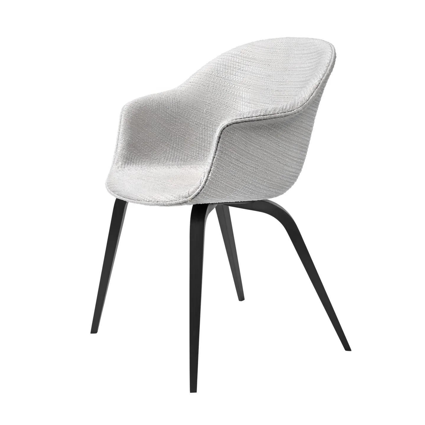 Bat dining wood base upholstered - Gubi.dk w Mesmetric