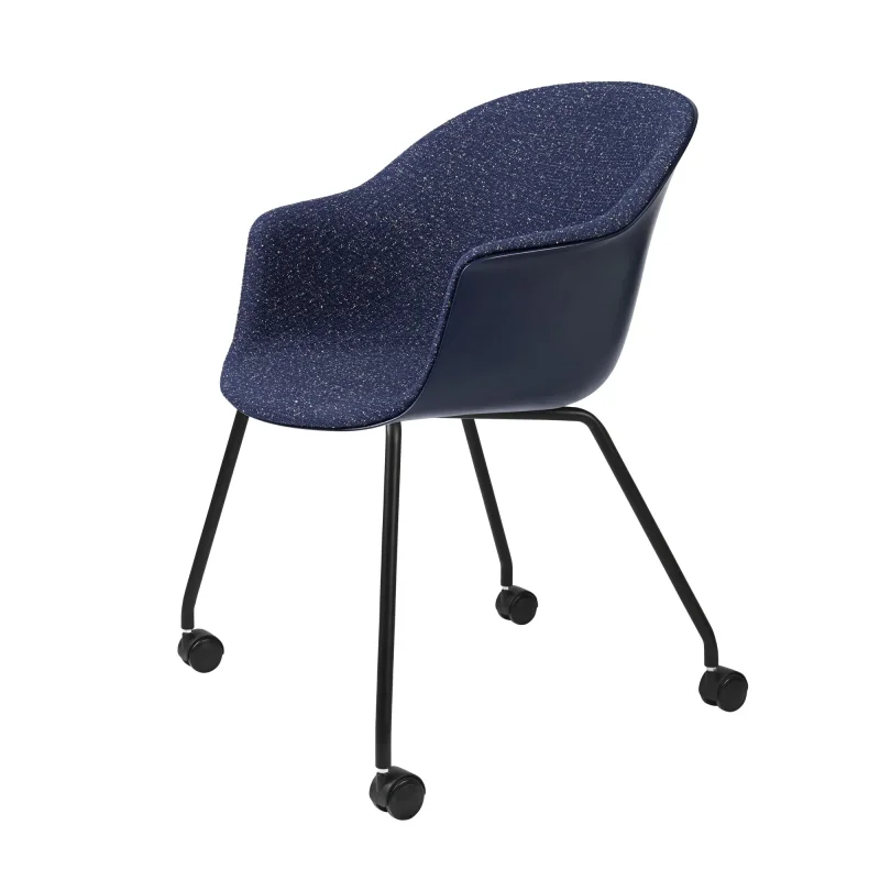 Bat meeting 4 legs w. castors front upholstered – Gubi.dk at Mesmetric