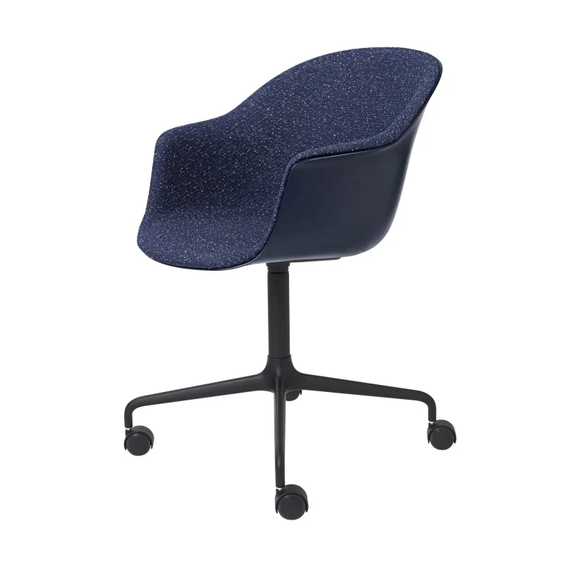Bat meeting 4-star base w. castors front upholstered – Gubi.dk at Mesmetric