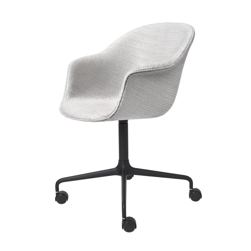 Bat meeting 4-star base w. castors upholstered – Gubi.dk at Mesmetric