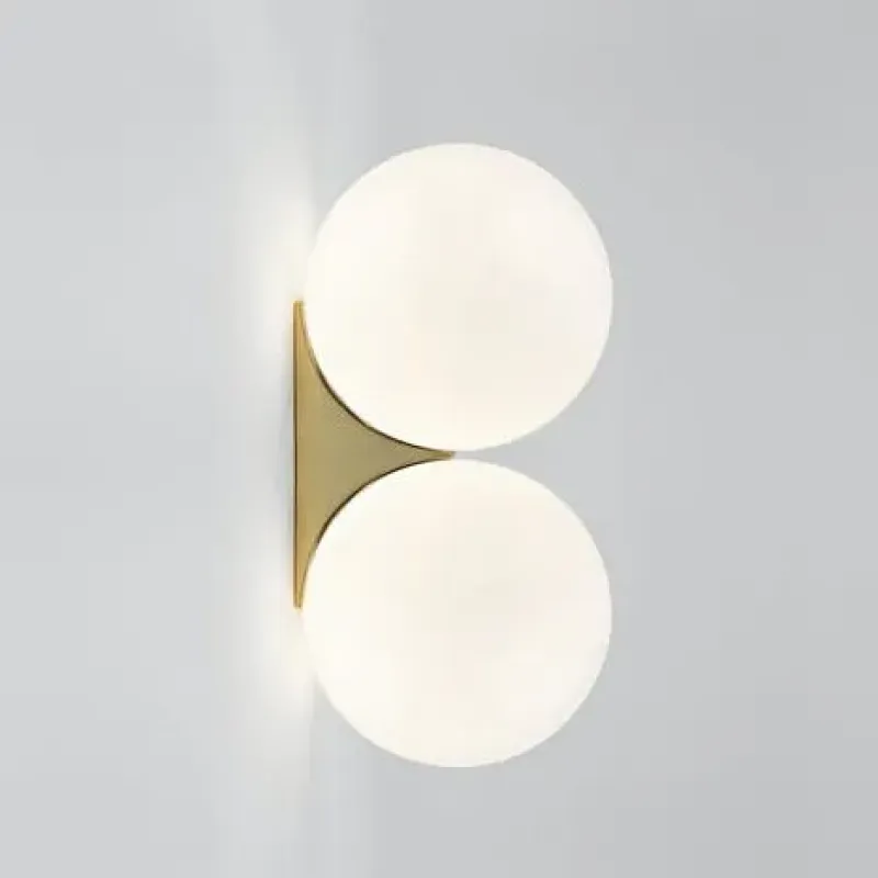 Brass Architectural Double Sconce 150 - Michael Anastassiades w Mesmetric