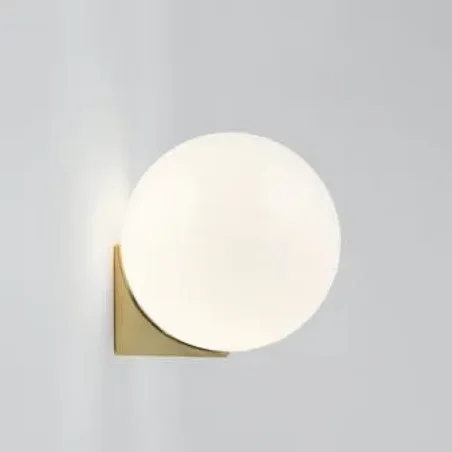 Brass Architectural Single Sconce 150