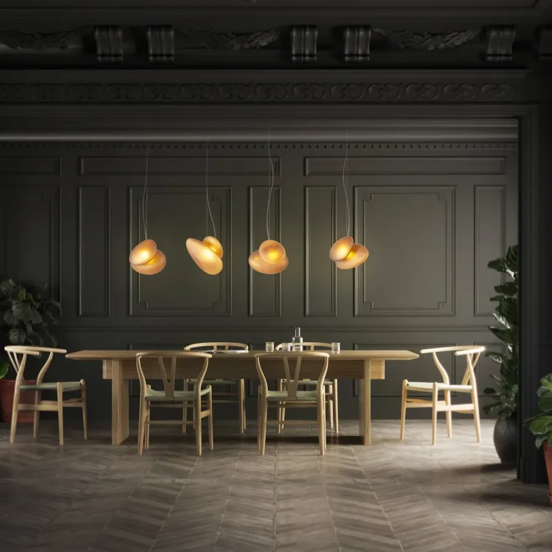 Pebble Chandelier - A-n-d w Mesmetric