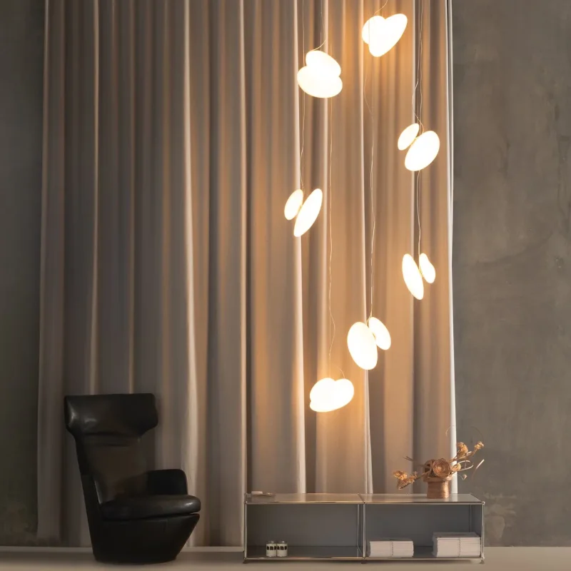 Pebble Chandelier - A-n-d w Mesmetric