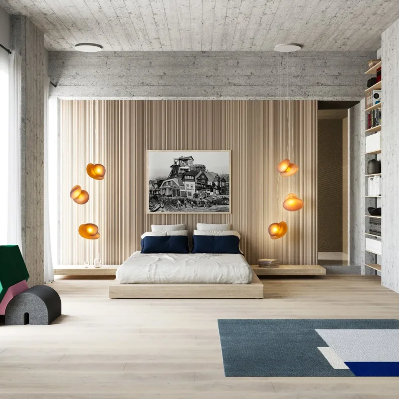 Pebble Chandelier - A-n-d w Mesmetric