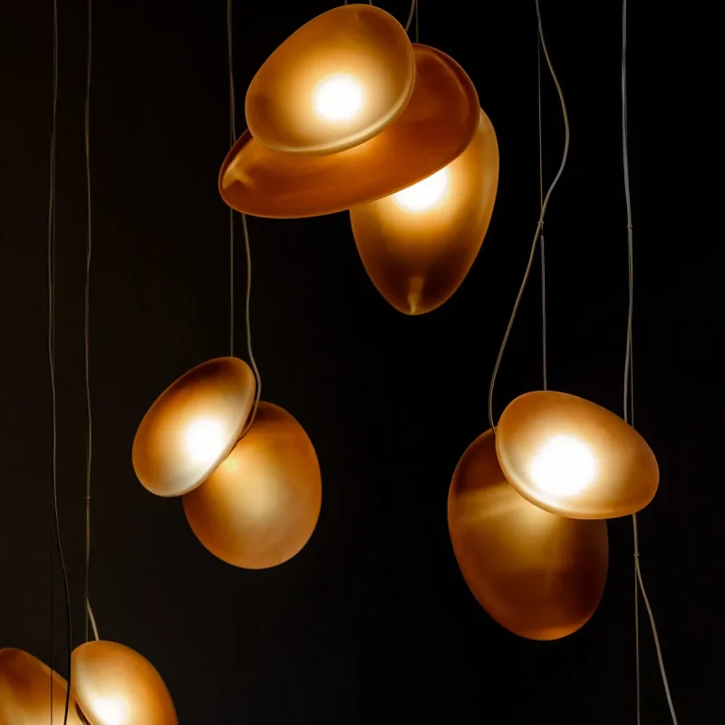 Pebble Chandelier - A-n-d w Mesmetric