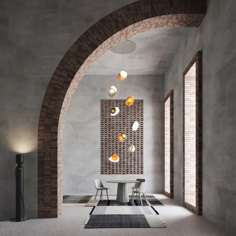 Pebble Chandelier - A-n-d w Mesmetric