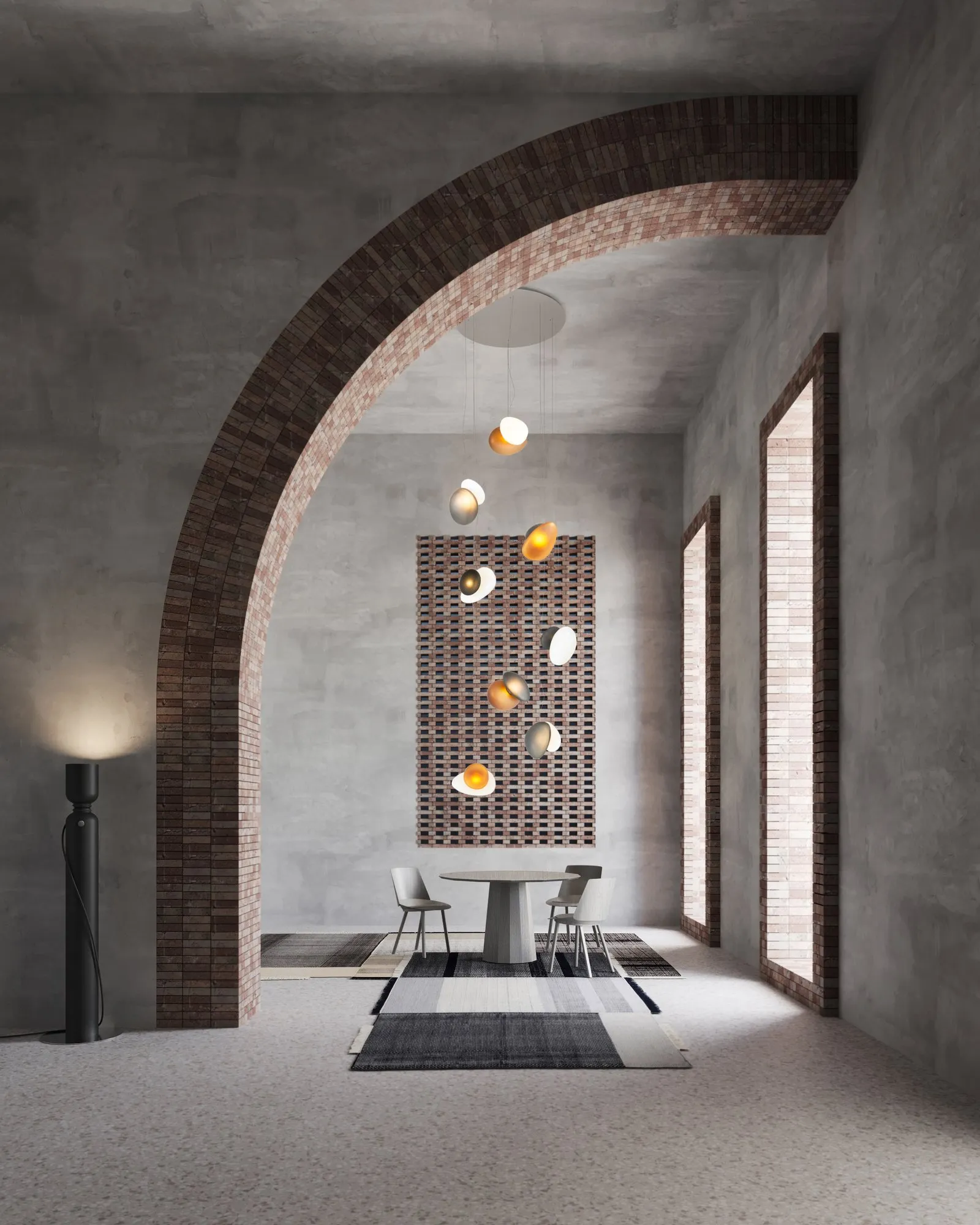 Pebble Chandelier - A-n-d w Mesmetric
