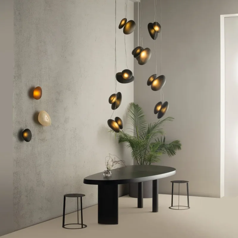 Pebble Chandelier - A-n-d w Mesmetric