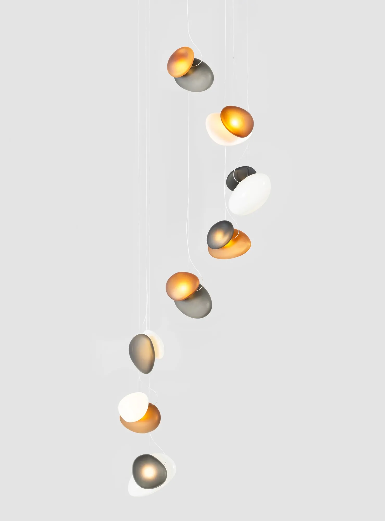 Pebble Chandelier - A-n-d w Mesmetric