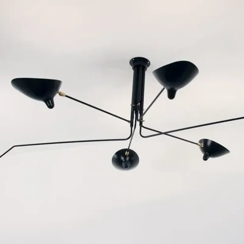 Ceiling lamp - six arms – Serge Mouille at Mesmetric