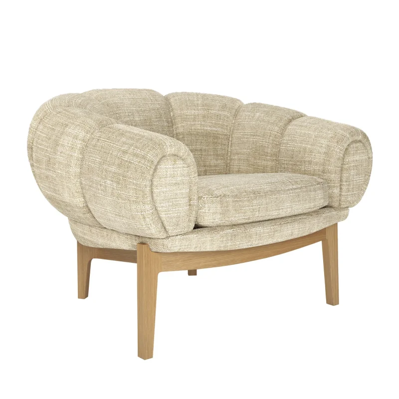 Croissant Lounge Chair - Gubi.dk w Mesmetric