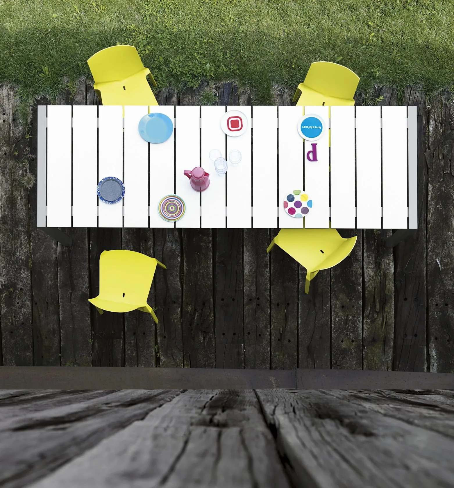 Sushi Slatted Outdoor - Kristalia w Mesmetric