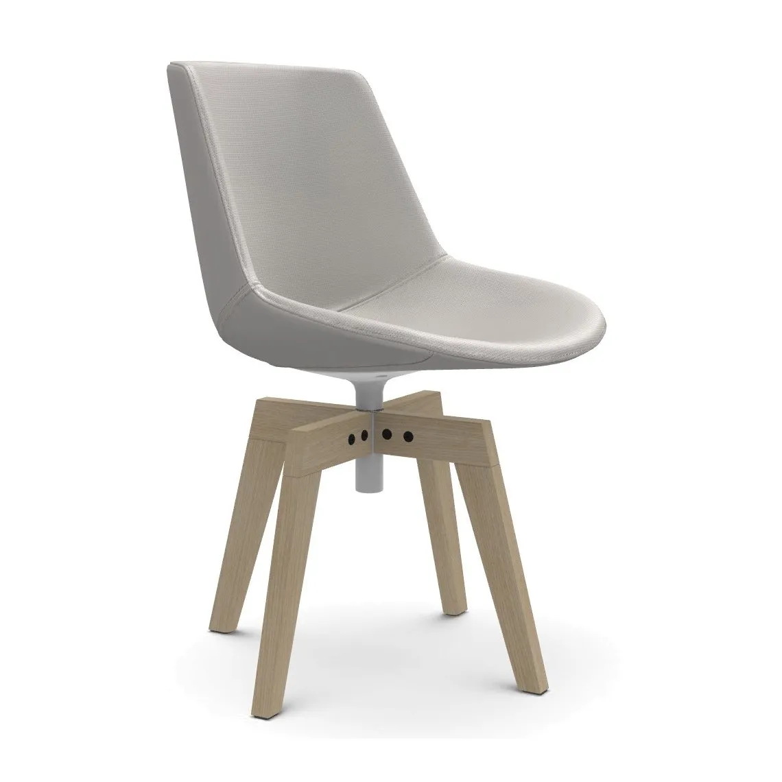 Flow Leather 4-legged Wood Base - MDF Italia w Mesmetric