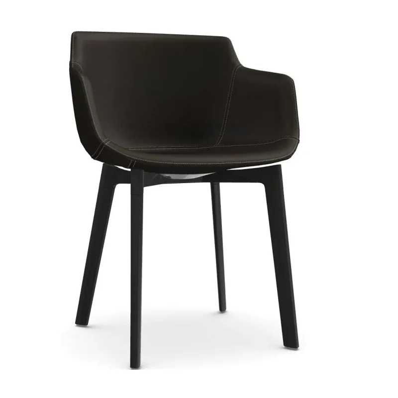 Flow Slim Leather 4-legged Cross Base