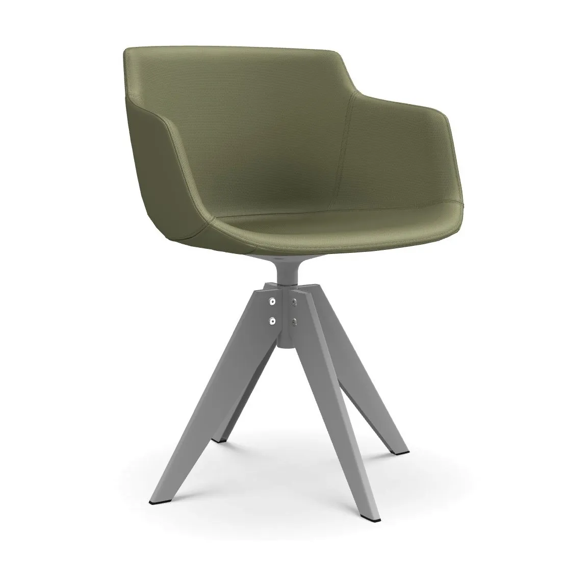 Flow Slim Leather VN 4-legged Steel Base - MDF Italia w Mesmetric