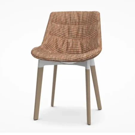 Flow textile 4-legged Oak Cross Base - MDF Italia w Mesmetric