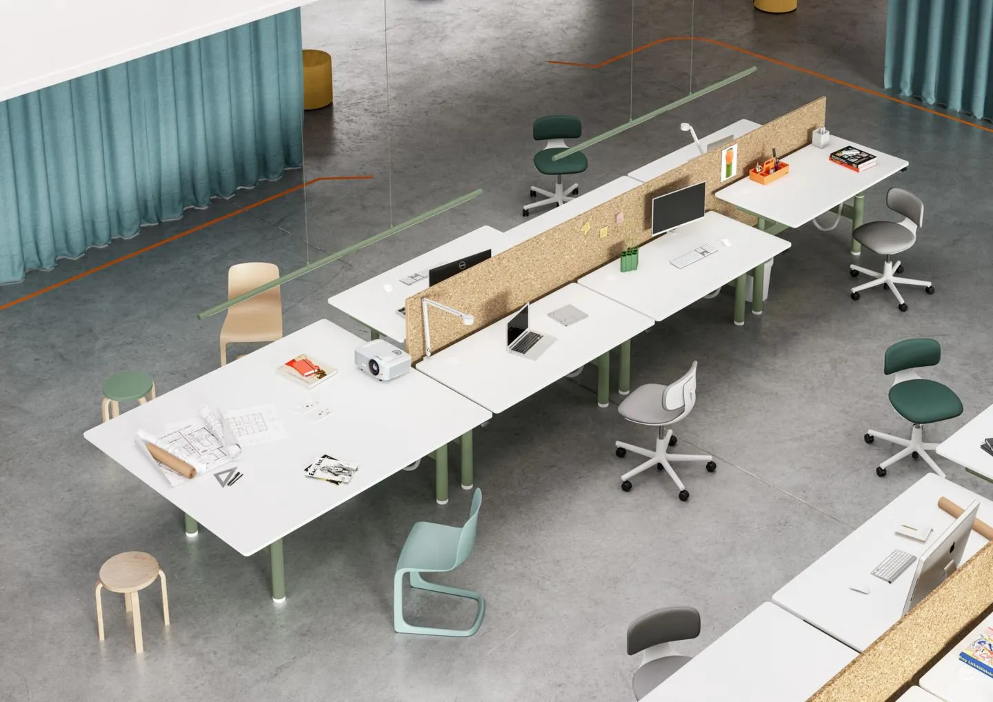Tyde 2 Sit-Stand Cluster – Vitra at Mesmetric