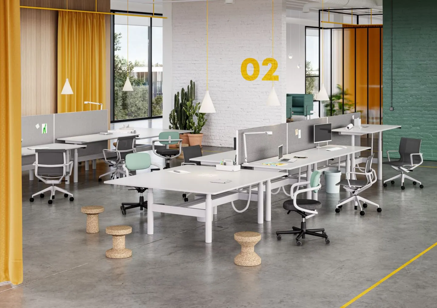 Tyde 2 Sit-Stand Cluster – Vitra at Mesmetric