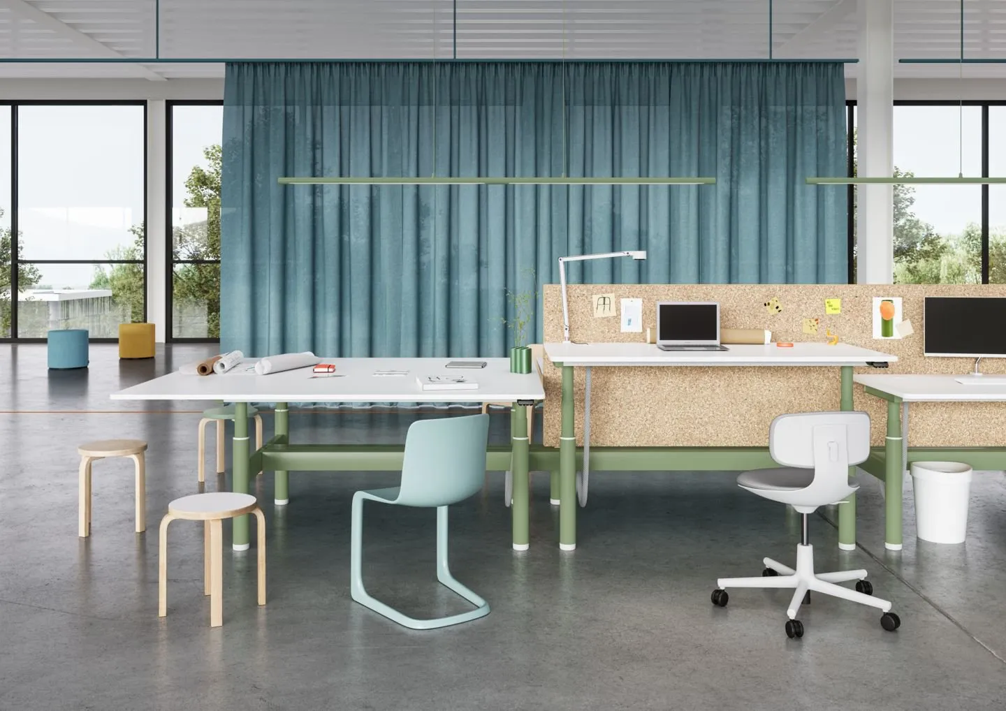 Tyde 2 Sit-Stand Cluster – Vitra at Mesmetric