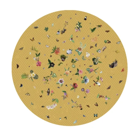 Garden Of Eden Yellow Round – Moooi Carpets at Mesmetric