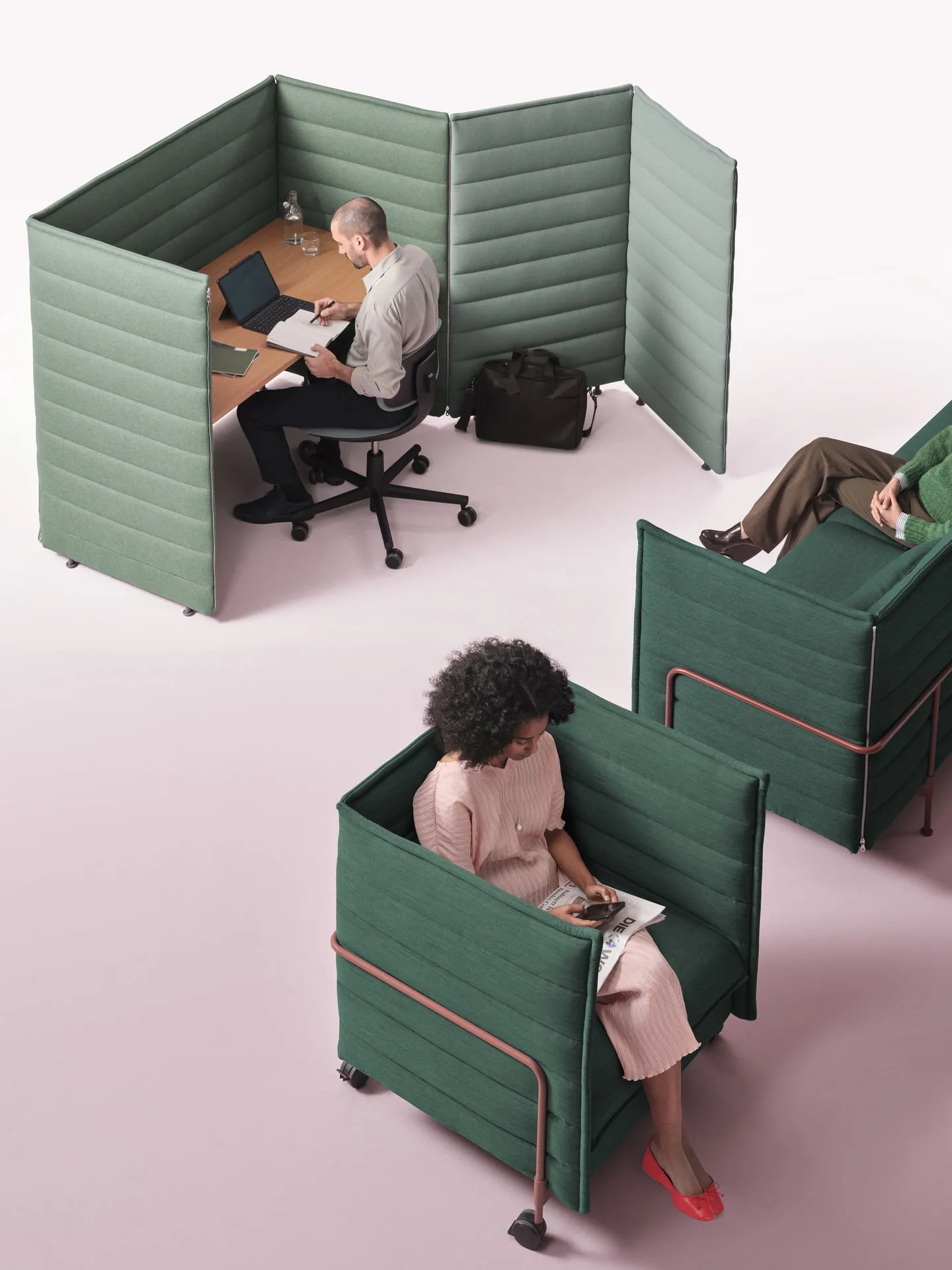 Alcove Work Lowback - Vitra w Mesmetric