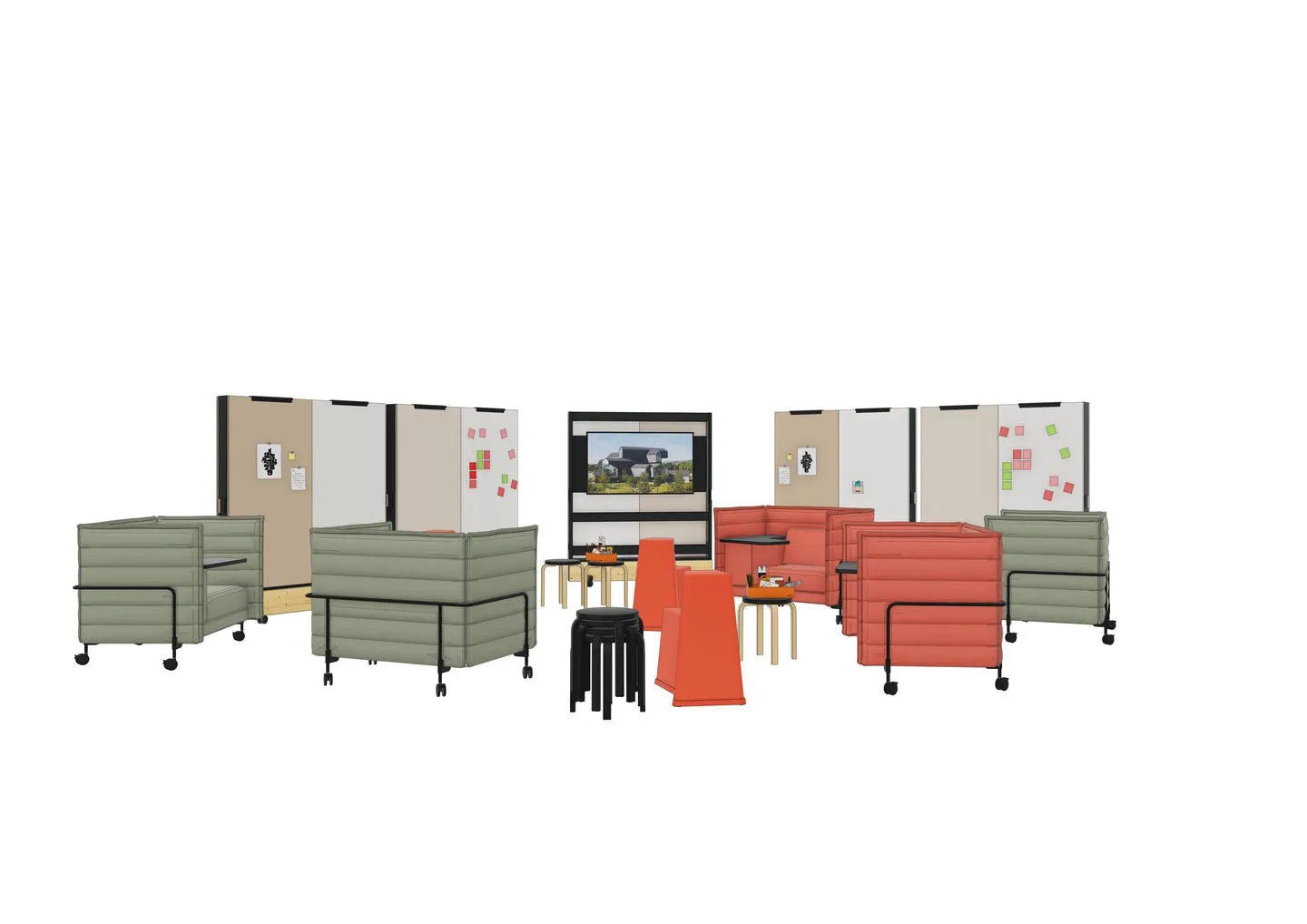 Alcove Work Lowback - Vitra w Mesmetric